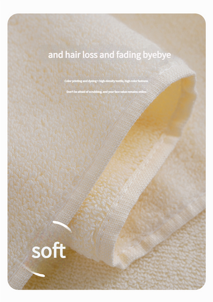 Premium Absorbent Cotton Towel Set - Soft Bath & Hand Towels with Double-Sided Plush(dark grey)