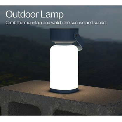 Portable LED Outdoor Camping Lantern - USB Rechargeable, 1200mAh Battery, Emergency Light(blue)