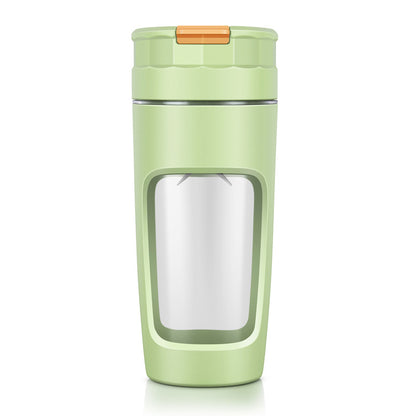 Large 600ML Portable Blender - USB-C Rechargeable Smoothie Maker with 4 Stainless Steel Blades(green)