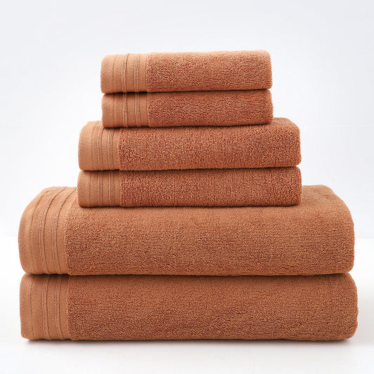 Luxury Combed Cotton Towel Collection - Highly Absorbent, Soft & Durable for Bath, Hand, and Face(Caramel)