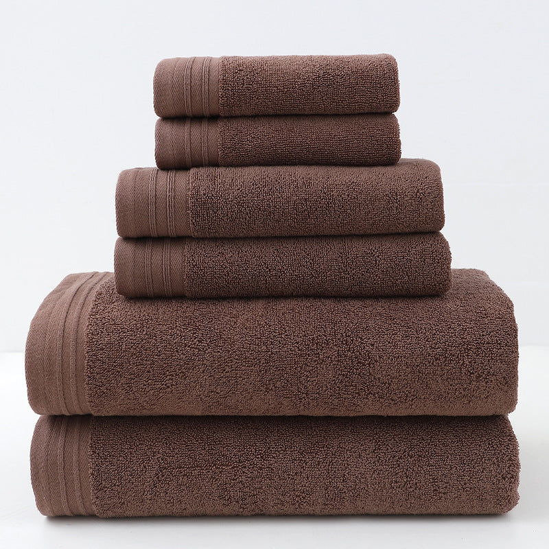 Luxury Combed Cotton Towel Collection - Highly Absorbent, Soft & Durable for Bath, Hand, and Face(Dark brown)