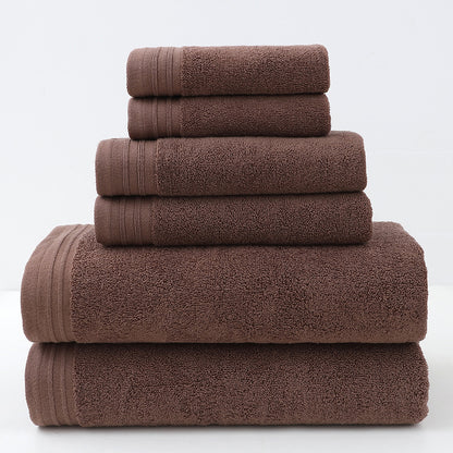 Luxury Combed Cotton Towel Collection - Highly Absorbent, Soft & Durable for Bath, Hand, and Face(Dark brown)