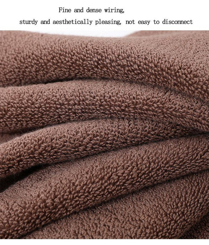 Luxury Combed Cotton Towel Collection - Highly Absorbent, Soft & Durable for Bath, Hand, and Face(Dark brown)