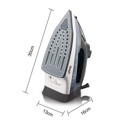 Powerful 2200W Electric Steam Iron with Ceramic Soleplate & Vertical Steam Function(blue)