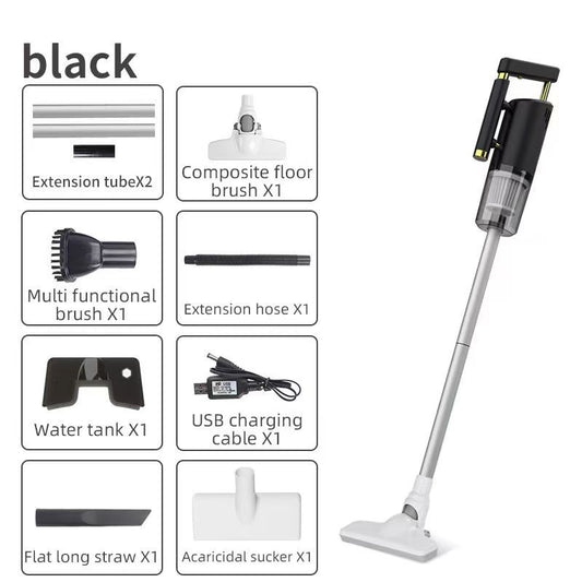 Cordless 2-in-1 Handheld & Stick Vacuum Cleaner - Powerful Suction, Washable Filter, Multi-Tool Kit(black)