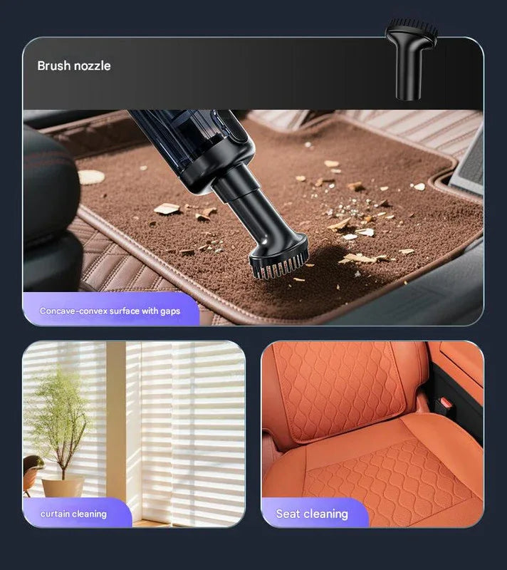 Multi-Function Cordless Handheld Vacuum Cleaner & Blower - Powerful Brushless Motor with Digital Display(Black and gray)