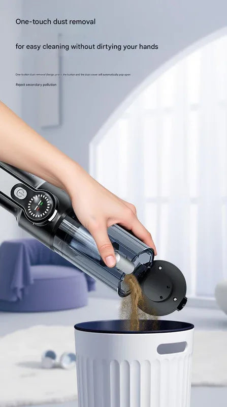 Multi-Function Cordless Handheld Vacuum Cleaner & Blower - Powerful Brushless Motor with Digital Display(Black and gray)