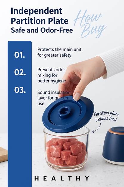 Electric Mini Garlic Chopper with Glass Bowl - USB Rechargeable, 6 Blades, Large Capacity(blue)