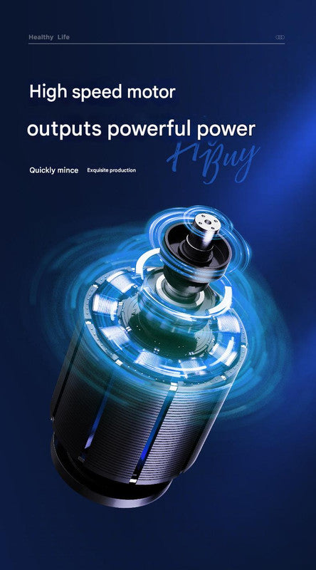 Electric Mini Garlic Chopper with Glass Bowl - USB Rechargeable, 6 Blades, Large Capacity(green)