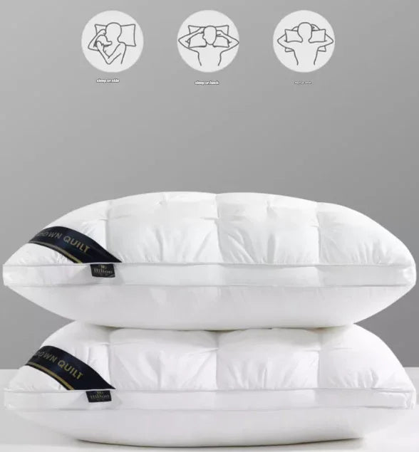 White Luxury Adjustable Bed Pillow Set (2-Pack) - Hotel Quality Down Alternative for Ultimate Neck Support & Comfort - Mekamart Australia