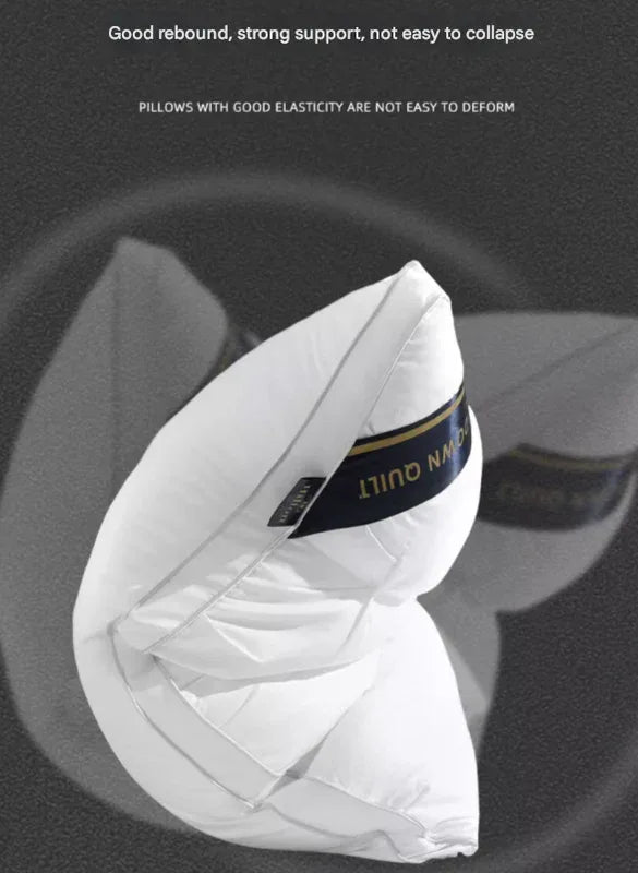 White Luxury Adjustable Bed Pillow Set (2-Pack) - Hotel Quality Down Alternative for Ultimate Neck Support & Comfort - Mekamart Australia