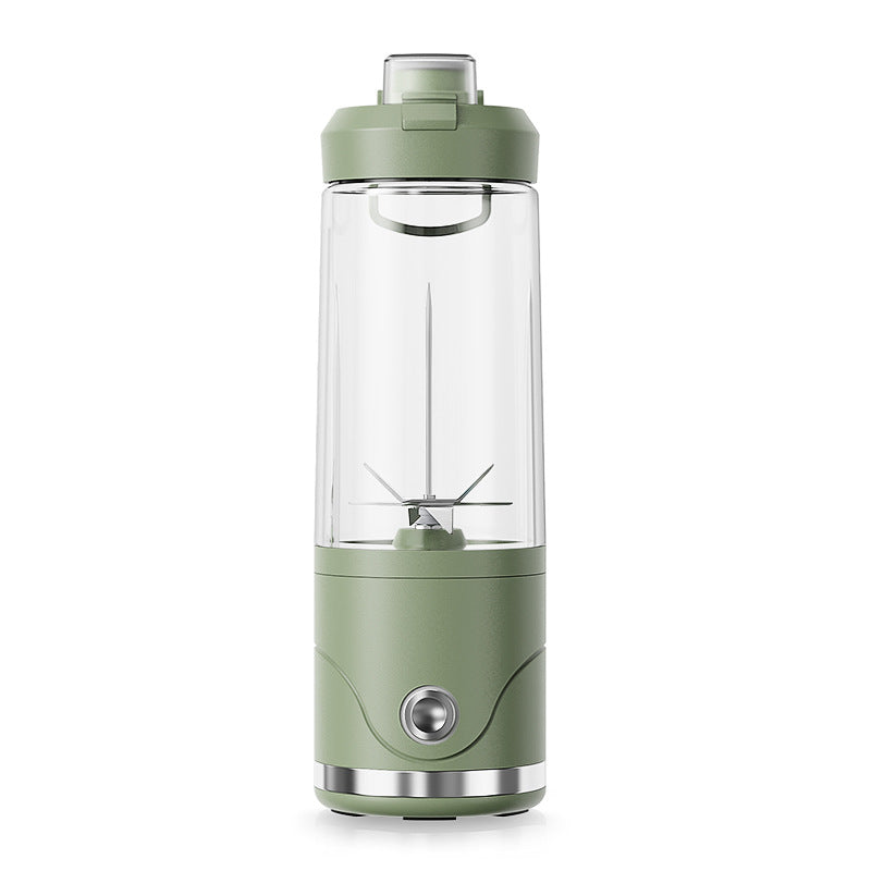 Green Portable Automatic Rechargeable Blender Wireless Juicer Mini Ice Crusher for Smoothies & Shakes