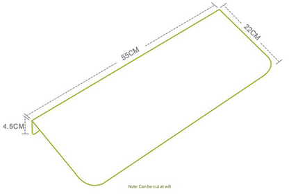 3-Pack Brown Non-Slip Luminous Stair Treads - Self-Adhesive Pet Paw Print Stair Mats 55x22x4.5cm