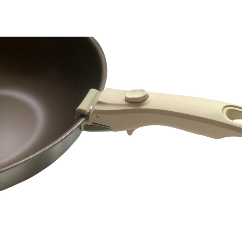 White Universal Detachable Pot Handle - Anti-Scald Handle Accessory for Milk Pots & Woks, General Purpose