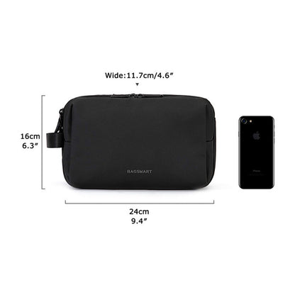 Pink Large Capacity Travel Toiletry Bag - Splash-Proof Organizer for Men's Business Trips & Swimming (24x11.7x16 cm)