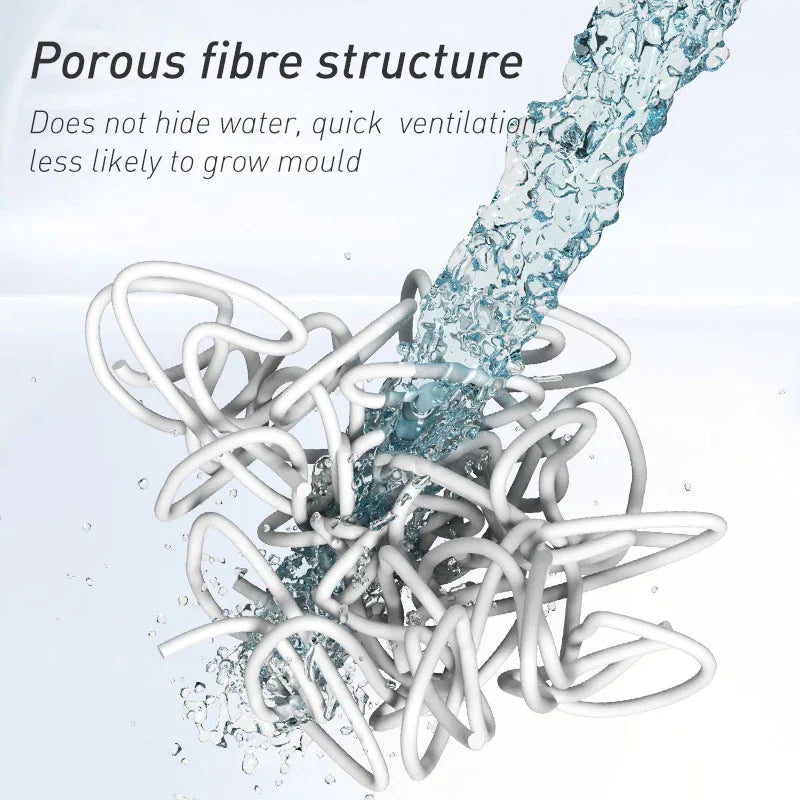 Beige Cat Head Design Loofah Texture Shower Mat (44x75cm) - Non-Slip PVC Bathroom Floor Mat with Drainage, Quick-Dry, Anti-Mould