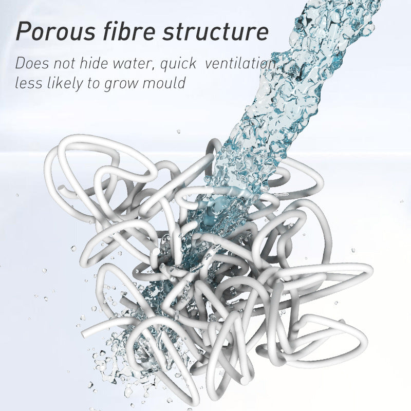 Dark Blue Checkered Design Loofah Texture Shower Mat (44x75cm) - Non-Slip PVC Bathroom Floor Mat, Quick-Draining, Anti-Mould & Massage Pad