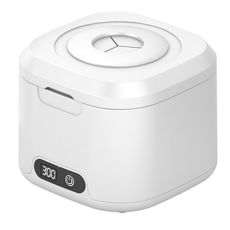 Muti-Functional Portable UV-C Ultrasonic Cleaner (49KHz) - 3 Time Modes for Deep cleaning and Sterilization, 340ml Stainless Steel Tank