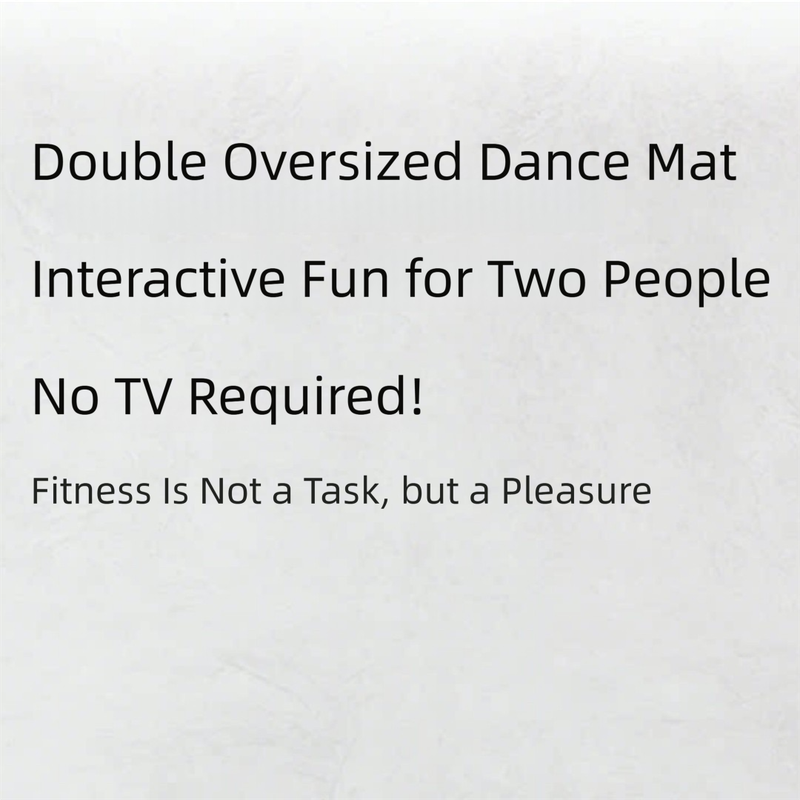 Kids Dual Player Interactive Electronic Dance Mat - Extra Large 105x90cm Anti-Slip Music Game Pad with Two Modes & Three Ways, No TV Required