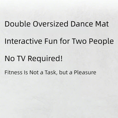 Kids Dual Player Interactive Electronic Dance Mat - Extra Large 105x90cm Anti-Slip Music Game Pad with Two Modes & Three Ways, No TV Required