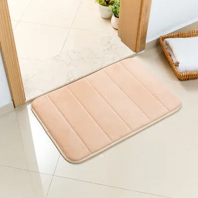 Khaki Ultra-Absorbent Non-Slip Thickened Bath Mat(1.8x40x120CM) - Luxurious Durable Soft Floor Rug with Rubber Backing, Hand & Machine Washable Doormat for Bathroom & Entry