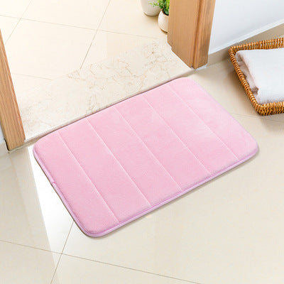 Pink Ultra-Absorbent Non-Slip Thickened Bath Mat(1.8x40x120CM) - Luxurious Durable Soft Floor Rug with Rubber Backing, Hand & Machine Washable Doormat for Bathroom & Entry