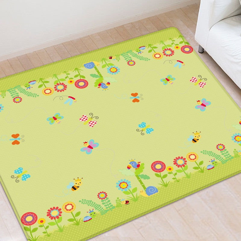 Beige Large Foldable Baby Play Mat - Thick, Waterproof & Reversible XPE Foam Mat for Tummy Time & Crawling