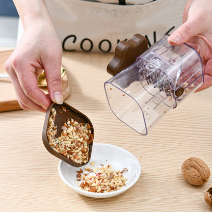 Coffee color Manual Nut & Chocolate Grinder - Effortless Peanut Walnut Chopper - Easy Clean Kitchen Tool