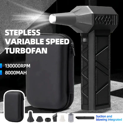 Large 140,000 RPM Cordless Air Duster & Vacuum 4-in-1 with 8000mAh Battery for Australian Homes