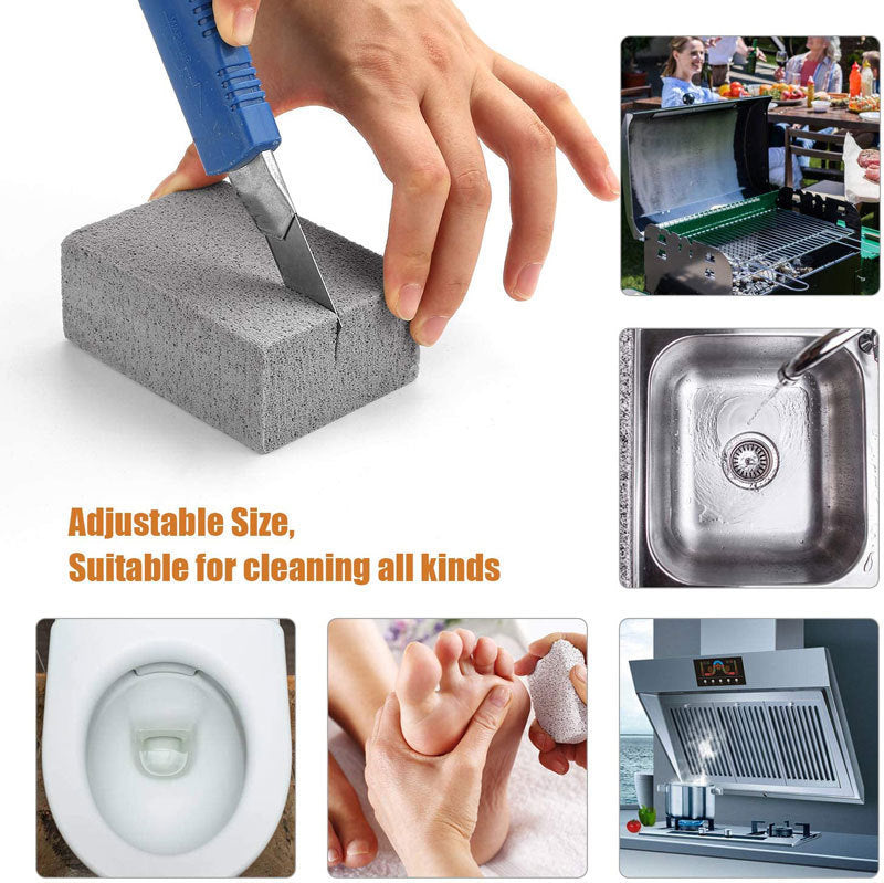 5 Pack Grill Cleaning Brick Pumice Stone BBQ Cleaner Block Heavy Duty Grease Remover for Griddle Stove and Kitchen Sink