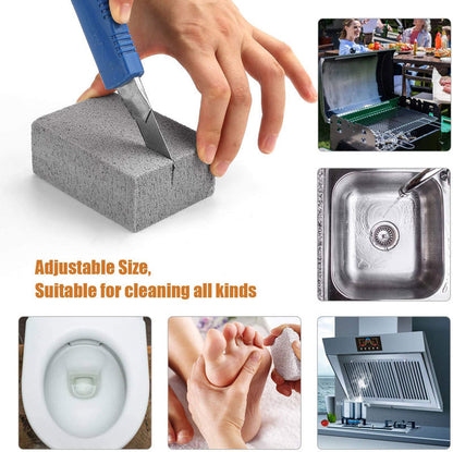 5 Pack Grill Cleaning Brick Pumice Stone BBQ Cleaner Block Heavy Duty Grease Remover for Griddle Stove and Kitchen Sink