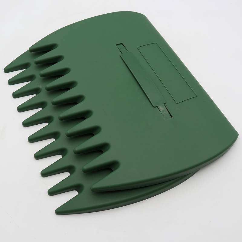 Pair of Horticultural Leaf Rake Hand Tools Set Large Plastic Claw Grabber Ideal for Collecting Yard Debris, Grass Clippings, and Scraps Army green