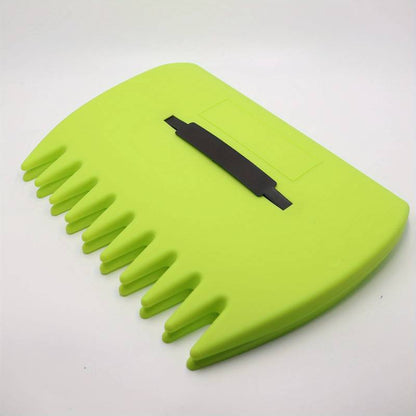 Pair of Horticultural Leaf Rake Hand Tools Set Large Plastic Claw Grabber Ideal for Collecting Yard Debris, Grass Clippings, and Scraps Light green