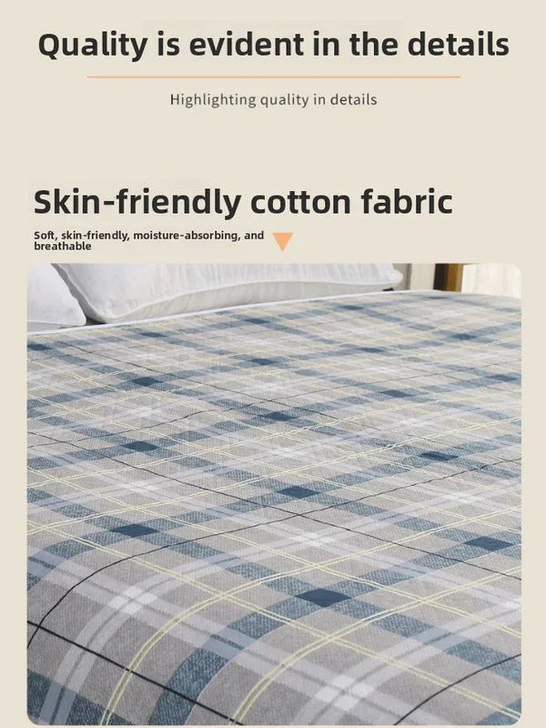 Washable Incontinence Bed Pad 115x200cm Reusable Waterproof Mattress Protector with Non-Slip Backing 4-Layer Absorbent Underpad for Elderly and Adults Dark Brown - Mekamart Australia