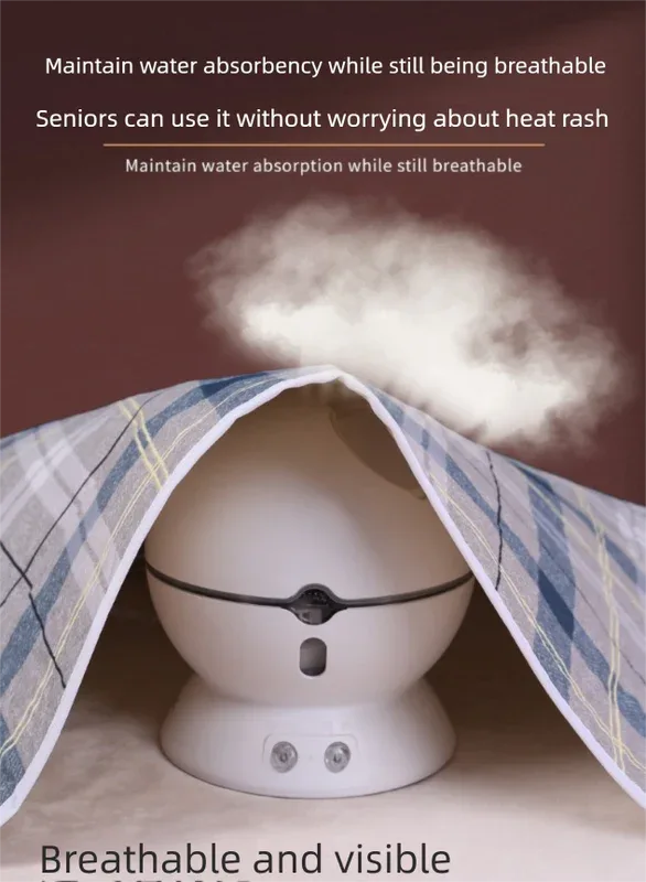 Washable Incontinence Bed Pad 180x200cm Reusable Waterproof Mattress Protector with Non-Slip Backing 4-Layer Absorbent Underpad for Elderly and Adults Dark Brown - Mekamart Australia