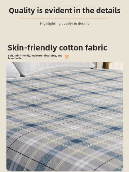 Washable Incontinence Bed Pad 100x150cm Reusable Waterproof Mattress Protector with Non-Slip Backing 4-Layer Absorbent Underpad for Elderly and Adults Smoky gray - Mekamart Australia