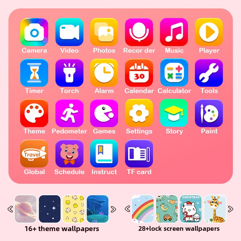 Kids Smart Phone Toy with Dual Camera and IPS Touch Screen Green Dinosaur Silicone Case Educational Games MP3 Music Player 512MB Card Included Ideal Gift for Boys