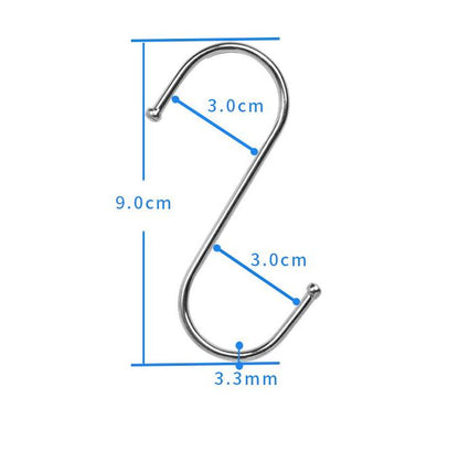 3PCS Black + 3PCS White Retractable Hanging Basket Pulley System & 6PCS Heavy Duty Stainless Steel S-Hooks Combo - Garden Plant Hanger(Max Load 5KG)