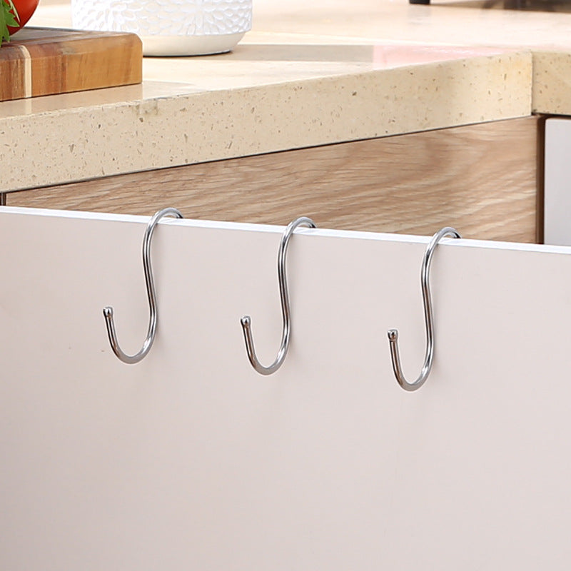 3PCS Black Retractable Hanging Basket Pulley System & 3PCS Heavy Duty Stainless Steel S-Hooks Combo - Garden Plant Hanger(Max Load 5KG)