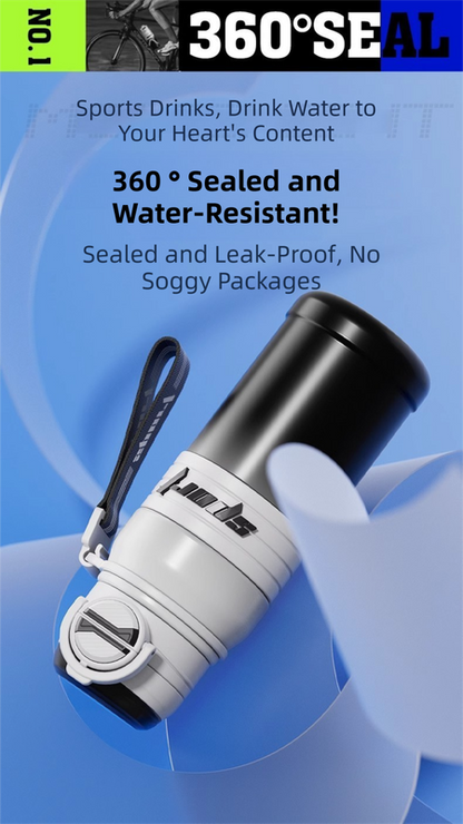 Gradient Black 670ml Large Capacity Sports Insulated Tumbler - 316 Stainless Steel Straw Water Bottle, Dual-Use Lid for Travel & Outdoors