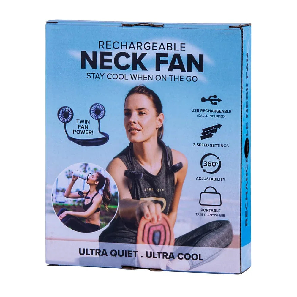 Sports Fan Hanging USB Charging Travel Creative Neck Tool Portable 3 Speeds - Mekamart Australia