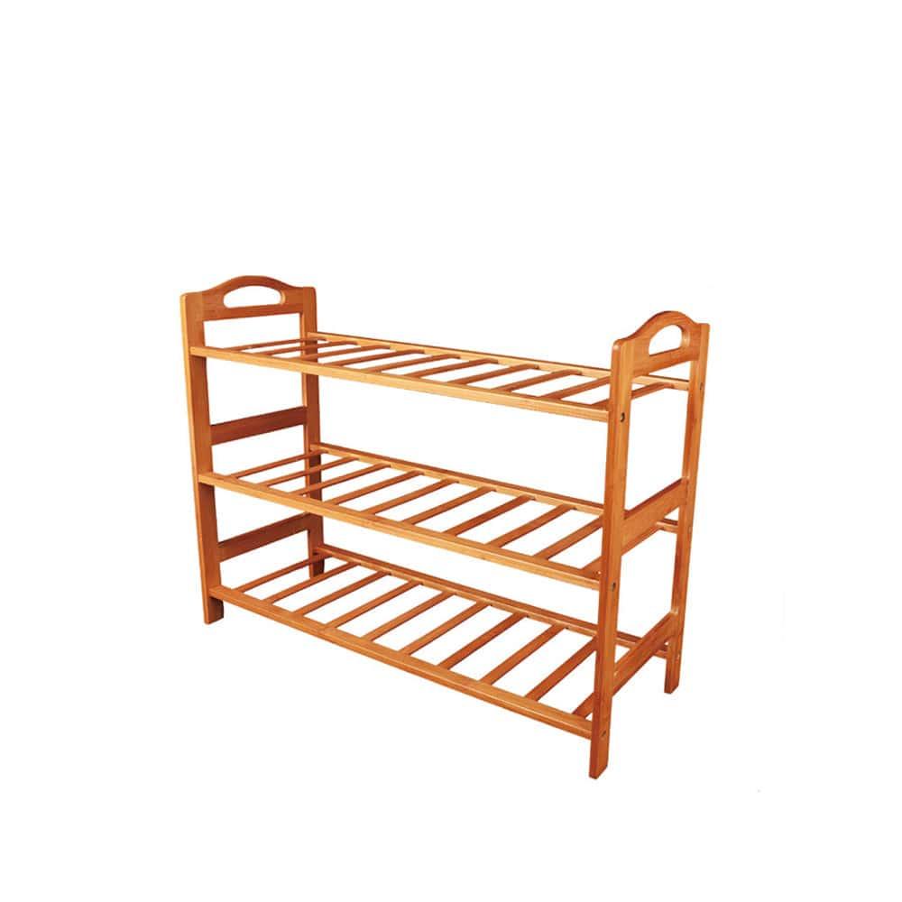 Bamboo 3 Tiers Layers Storage Shoe Rack & Organiser - Mekamart Australia