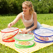 Pop Up Food Covers, Mesh Fly Protection, Picnic Cover 3 Pack