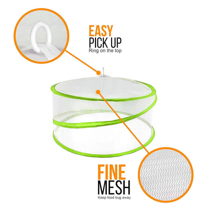 Pop Up Food Covers, Mesh Fly Protection, Picnic Cover 3 Pack