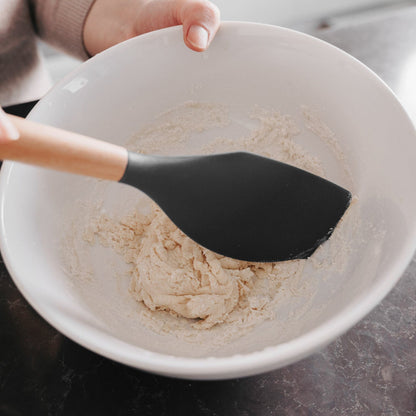 Beechwood & silicone spatula charcoal