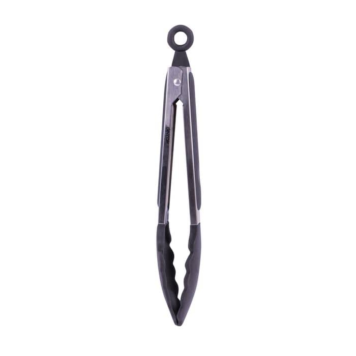 Stainless steel & silicone tongs charcoal