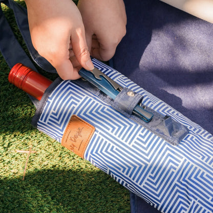 Lazy Dayz Insulated Wine Bottle Tote - Makena - Mekamart Australia