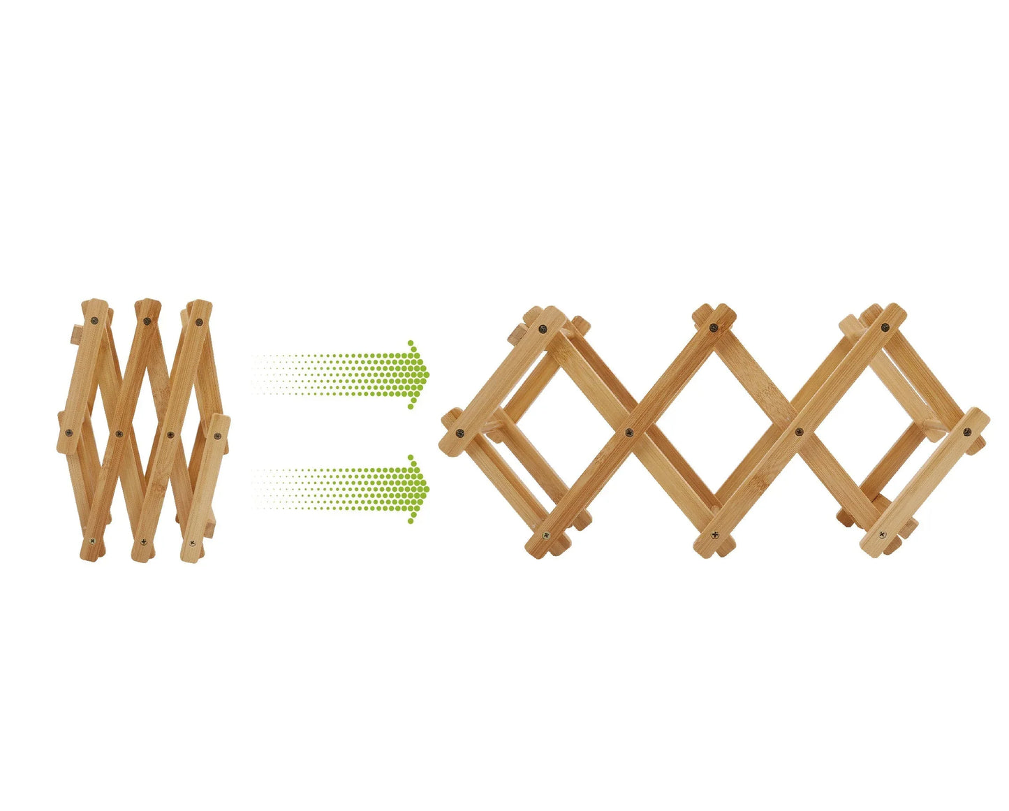 Bamboo Foldable Wine Bottle Holder - Mekamart Australia