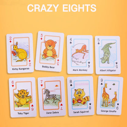 Crazy Eight Hearts Old Maid Fish Educational children card games - Crazy Eight
