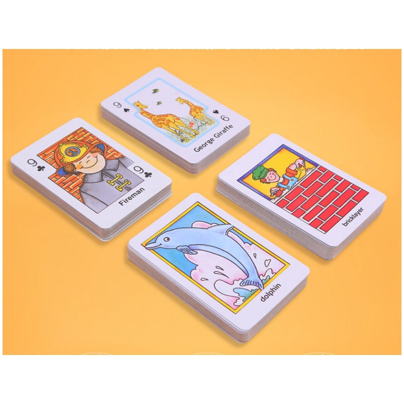 Crazy Eight Hearts Old Maid Fish Educational children card games - Old Maid